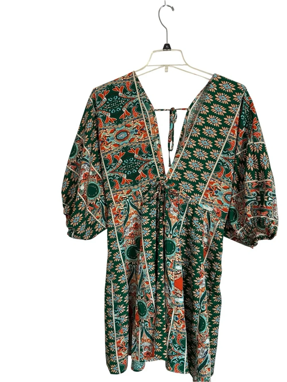 Cupshe Double v neck and back summer dress size medium - Picture 1 of 5